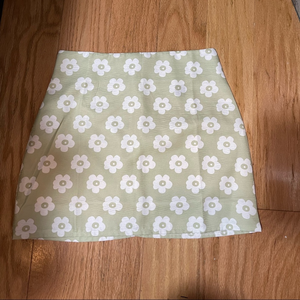 Shein floral print skirt